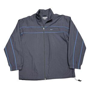 NIKE Vintage Y2K Retro Full Zip Water Resistant Windbreaker Jacket Mens Large